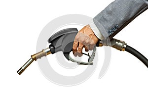 Fuel pump gas fueling with hand