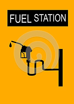 Fuel Pump icon .Petrol pump. Gas station, Fuel background.  flat design .Gasoline pump nozzle with drop.