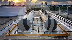 Fuel Reserves - Storage one of fuel oil in the horizontal tanks and pipeline