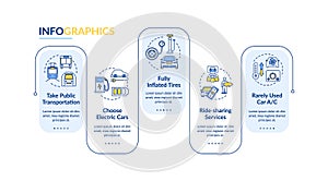 Fuel saving vector infographic template