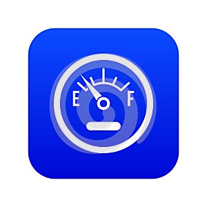 Fuel sensor icon digital blue