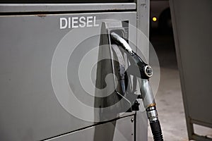 Fuel station nozzle for diesel fuel