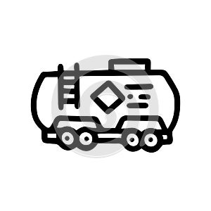 fuel tank line vector doodle simple icon