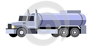 Fuel tank truck vehicle icon