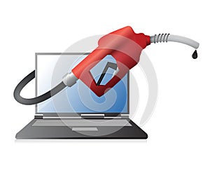 Fuel technology illustration design