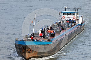 Fuel transport by boat photo