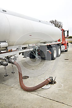 Fuel Truck Delivering Gasoline Revised