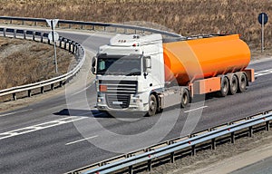 Fuel truck on the highway
