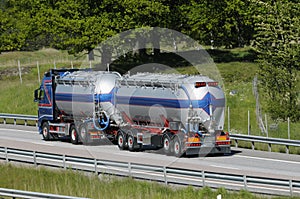 Fuel truck on the move