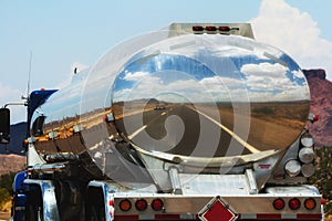 Fuel truck on the road