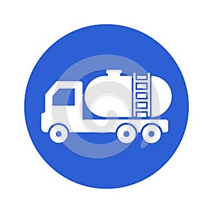 Fuel truck Vector Icon which can easily modify or edit