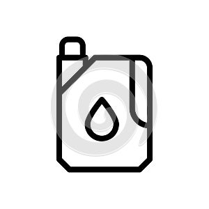 Fuel vector thin line icon