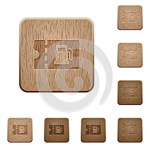Fueling discount coupon wooden buttons