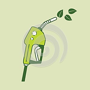 Fuelnozzle. Vector illustration decorative design