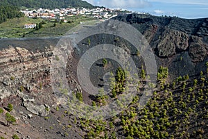 Fuencaliente and volcano, La Palma, Canary Islands photo