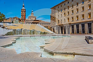 Fuente de la hispanidad in Zaragoza, Spain photo