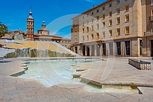 Fuente de la hispanidad in Zaragoza, Spain photo