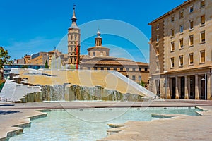 Fuente de la hispanidad in Zaragoza, Spain photo