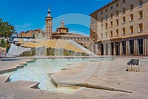 Fuente de la hispanidad in Zaragoza, Spain photo