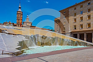 Fuente de la hispanidad in Zaragoza, Spain photo