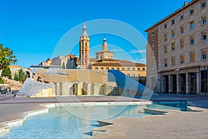 Fuente de la hispanidad in Zaragoza, Spain photo