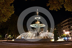 Fuente de las Granadas Fountain at Paseo de la Bomba Park in Granada, Spain