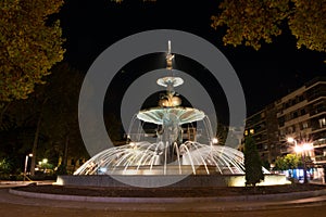 Fuente de las Granadas Fountain at Paseo de la Bomba Park in Granada, Spain photo