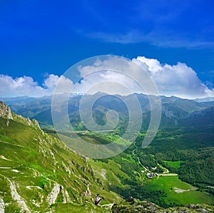 Fuente De mountains in Cantabria Spain