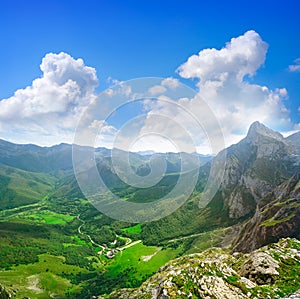 Fuente De mountains in Cantabria Spain photo