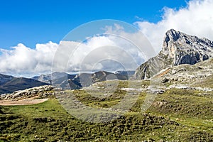 Fuente De in the in mountains of Picos de Europa, Cantabria, Spain