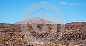 Fuerteventura, Canary Islands, Spain, mountain, red, desert, landscape, nature, climate change