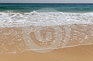 Fuerteventura, Canary Islands, wide sandy Playa del Matorral beach on Jandia peninsula