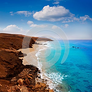 Fuerteventura La Pared beach at Canary Islands