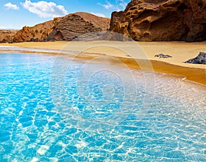 Fuerteventura La Pared beach at Canary Islands photo