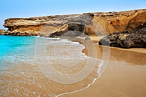 Fuerteventura La Pared beach at Canary Islands photo