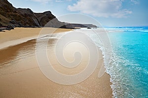 Fuerteventura La Pared beach at Canary Islands photo