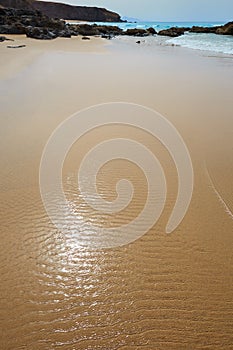 Fuerteventura La Pared beach at Canary Islands photo