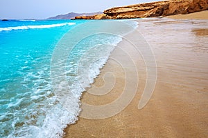 Fuerteventura La Pared beach at Canary Islands photo
