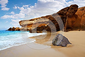 Fuerteventura La Pared beach at Canary Islands photo