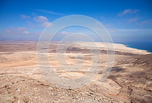 Fuerteventura, view north from Montana Roja