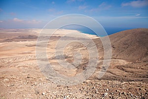 Fuerteventura, view north from Montana Roja photo