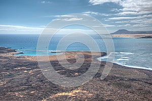 Fuerteventura viewed from Isla de Lobos, Canary islands, Spain photo