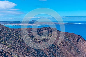 Fuerteventura viewed from Isla de Lobos, Canary islands, Spain photo