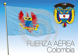 Fuerza Aerea flag, Colombian air force photo