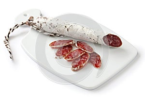 Fuet calidad, spanish moldy salami photo