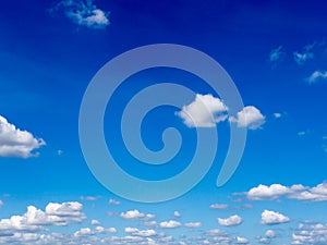 Blue sky background with clouds