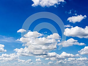Blue sky background with clouds
