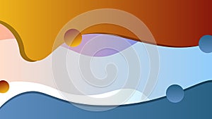 Fuid abstract circles multi colorful vector gradient background