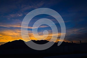 Fujairah Mountains during Sunset