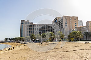 Fujairah, UAE - 03.11.2023 - Shot of the Al Bahar Hotel & Resort. Hospitality